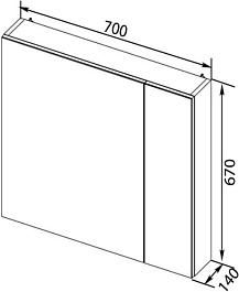 Aquanet Мебель для ванной Порто 70 белая – фотография-12